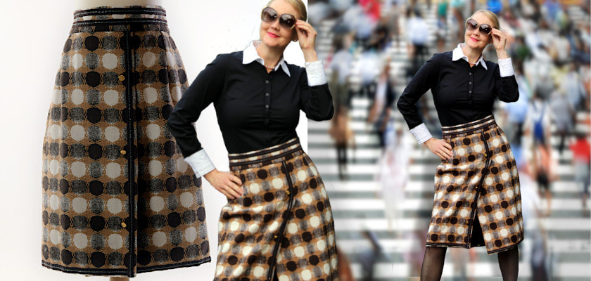 Berucht groet Sympathiek Faux-wrap (Chanel) couture rok en B5466 review - SEWING CHANEL-STYLE