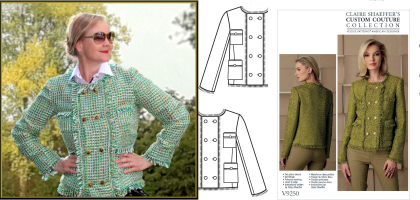 chanel jacket slow progress~ – pattern scissors cloth