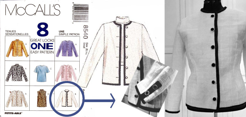 Mc Calls 8540 Model B: 'The one-day Chanel-Style jacket' - SEWING