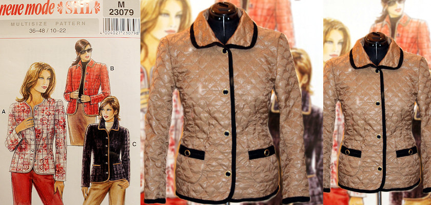 Neue Mode M23079; a nice stepped jacket - SEWING CHANEL-STYLE